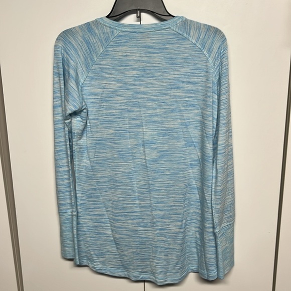 Champion Blue Ribbed Long Sleeve T-Shirt - Picture 5 of 9